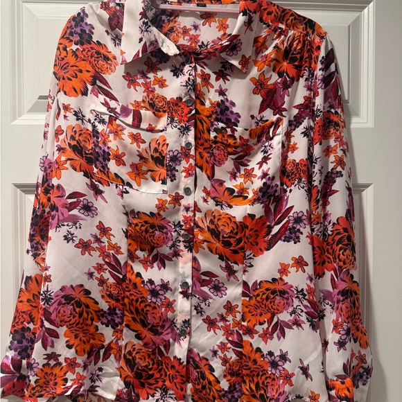 Guess Women's Floral Button Down Shirt Size S - Picture 1 of 4
